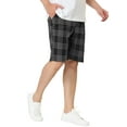 thumbnail image 5 of Lars Amadeus Men's Summer Plaid Shorts Regular Fit Business Chino Short Pants, 5 of 6