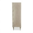 thumbnail image 5 of Maklaine Modern 6-Drawer Poplar Wood & Marble Chest in Moonlight Beige, 5 of 12