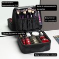 thumbnail image 4 of Bolsa de maquillaje para viaje impermeable con divisiones ajustables, 4 of 7