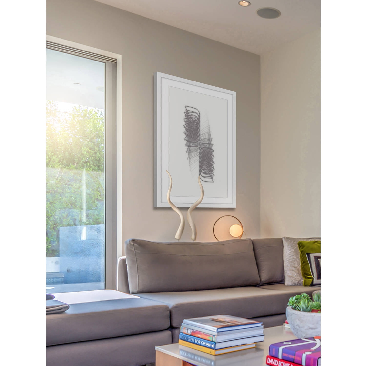 Marmont Hill "Geometric Motion" by Bryon White Framed Painting Print