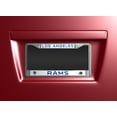 thumbnail image 2 of Los Angeles Football Ram's Retro Chrome Metal License Plate Frame, 2 of 8