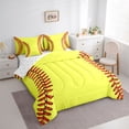 thumbnail image 2 of Erosebridal Baseball Softball Bedding Comforter Set for Kids, Sport Game Queen Bedding Sets, 7-Piece, 2 of 6