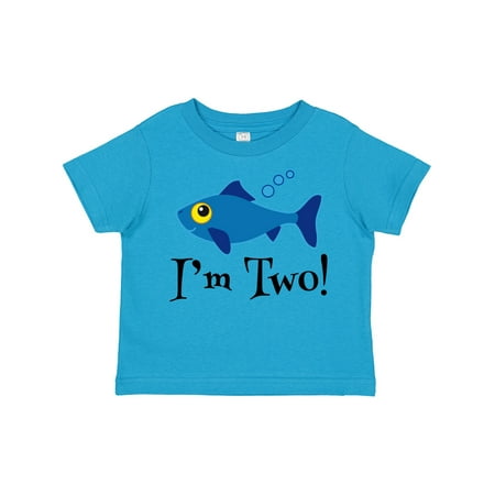 

Inktastic 2nd Birthday Party Fish Gift Toddler Boy or Toddler Girl T-Shirt