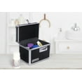 Vaultz Locking Medicine Box with Combination Lock, Black