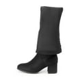 thumbnail image 5 of BURUDANI Women's Over The Knee Thigh High Chunky Heel Boots Long Stretch Sexy Fall Boots, 5 of 6
