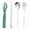 Mint Green, variant on Spoons and Forks Set Stainless Steel Stainless Steel Portable Cutlery Three-Piece Set Fork Spoon Chopsticks Cutlery Gold
