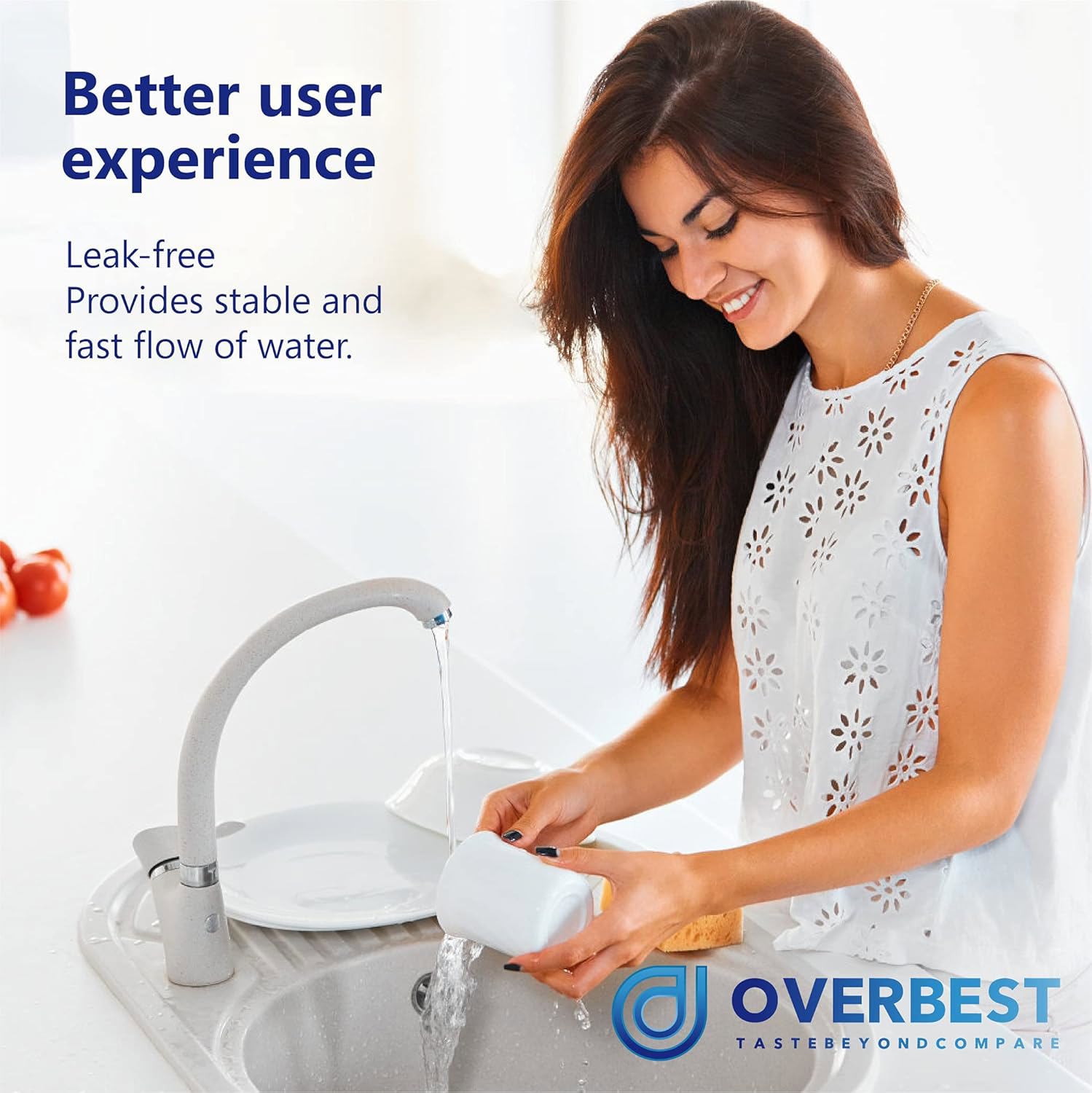 Overbest FXHSC 10" x 4.5" Whole House Water Filter, Replacement for GE FXHSC, Culligan R50-BBSA, Pentek R50-BB and DuPont WFHDC3001, American Plumber W50PEHD, GXWH40L (3 Pack)