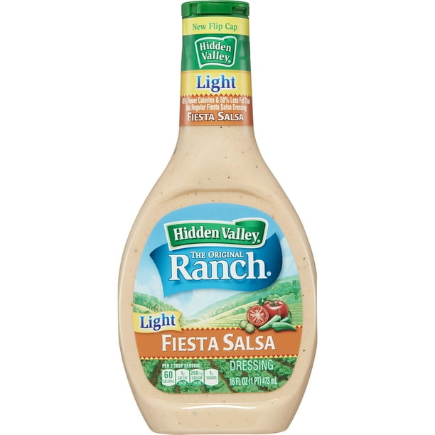 Hidden Valley Fiesta Salsa Ranch Light Salad Dressing Topping