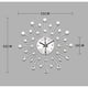thumbnail image 3 of Reloj de pared 3D con diamantes, reloj decorativo, reloj de pared, decoración para sala de estar, relojes puristas modernos y silenciosos, metal, estilo diamantes, 3 of 8