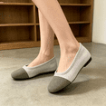 thumbnail image 6 of oqasdz Womens Casual Shoes Round Toe Slip On Flat Dressy Shoes with Soft Upper and Insole for Ladies Solid Color Comfort Footwear Summer Outdoor, 6 of 6