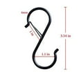 thumbnail image 2 of BUYISI S Hooks Hanger Rack Hanger Rack Heavy Duty Metal For Bags Cups Clothes Silver, 2 of 4