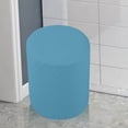 thumbnail image 4 of Housses Extensibles Rondes pour Ottoman Repose-Pieds Housse de Canapé Tabouret Bleu, 4 of 7