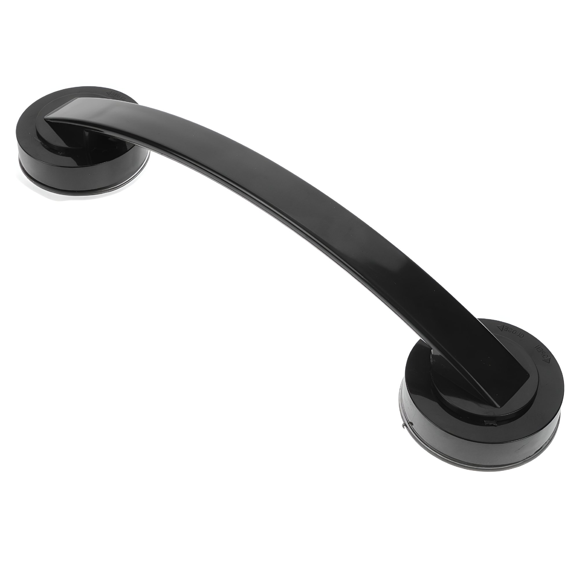 ZHZFKQ Bathroom Grab Bar for Shower and Bathtub - ABS Safety Handrail for Seniors and Handicap Accessibility - Non-Slip Support Rail for Toilet, Home, Hospital, and Assisted Living - Black, 11.4 Inch