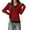 Red, variant on Yuanlong Womens Sweaters Long Sleeve Two Tone V Collar Soft Knitted Pullover Sweater Streetwear Fashion Slim Fit Ladies Block Color Tops