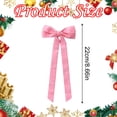 thumbnail image 4 of Christmas Bows For Gift Wrapping, 8.66 Inch Pink Pre-Tied Ribbon Bows, Holiday Wreath Gift Party Decorations 12 Pcs, 4 of 7