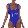 thumbnail image 1 of Uinagy Maillot de Bain une Pièce Imprimé Décontracté pour Femmes, 1 of 5