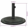thumbnail image 2 of vidaXL Umbrella Base Green 17.7"x17.7"x11.8" Cast Iron, 2 of 7