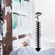 thumbnail image 3 of Medidor de nieve para exteriores, de metal, con forma de copo de nieve y hierro, preciso, resistente al viento, ideal para decoración de jardín y patio., 3 of 8