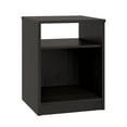 Mainstays Open Shelf Nightstand, True Black Oak