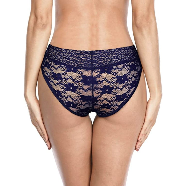 3-Pack High-Waisted Boyshorts with Lace Accents