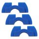 thumbnail image 1 of Almohadilla amortiguadora de goma para patinete eléctrico de 3 piezas, piezas de modificación, accesorios, horquilla delantera, absorción de impacto, azul Baoblaze Amortiguador de vibraciones, 1 of 4