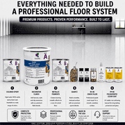 Colored Epoxies Dark Blue Epoxy Resin and Hardener Kit, 2:1 Mix Ratio, Garage Coatings, Flake Floors, Metallic Epoxy Flooring, Dark Blue, 1.5 Gallon Kit