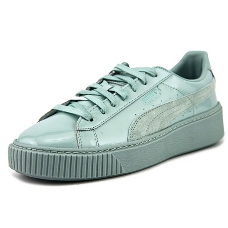 puma women's basket platform patent fashion sneaker