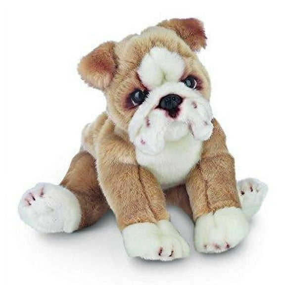 Bearington Tug Bulldog Plush Stuffed Animal Puppy Dog, 13 inch