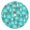 Turquoise, variant on Christmas Tree Skirt,Turquoise Christmas Tree Pattern Christmas Tree Decor with Red Ribbon Ties,Round Shape,Christmas Decorations for Home 30"x30"