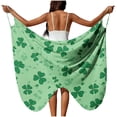 thumbnail image 3 of TaTaai Ladies Beach Cover Up Long Dress St Patrick's Day Printed Ribbon Wrap Skirt Lightweight Sheer Casual Summer Wear Gift, 3 of 9