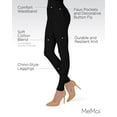 thumbnail image 3 of MeMoi Lisse Chino Cotton Blend Leggings - Womens - Female, 3 of 7