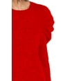 thumbnail image 2 of INC Womens Wool Blend Textured Crewneck Sweater Red XL, 2 of 2