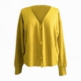 thumbnail image 5 of Towmus Cardigan Sweaters for Women Long Sleeve Open Front Button Down V Neck Soild Color Knit Cardigans Tops Outwear, 5 of 5