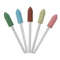 thumbnail image 2 of 5Pcs/Set Rubber Silicone Drill Bit Multicolor Drill Bits Milling Cutter for Manicure Nail Buffer Polisher, 2 of 8
