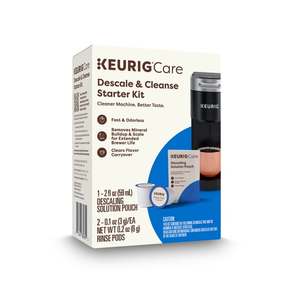 Keurig Descale and Cleanse Starter Kit for Keurig Brewers