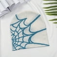 thumbnail image 3 of Twinkseal Halloween Knitted Winter Hat Spider Web Print Knitted Unisex Beanie Hat Halloween Party High Elasticity Anti-shrink Contrast Color Outdoor Resistant, 3 of 8