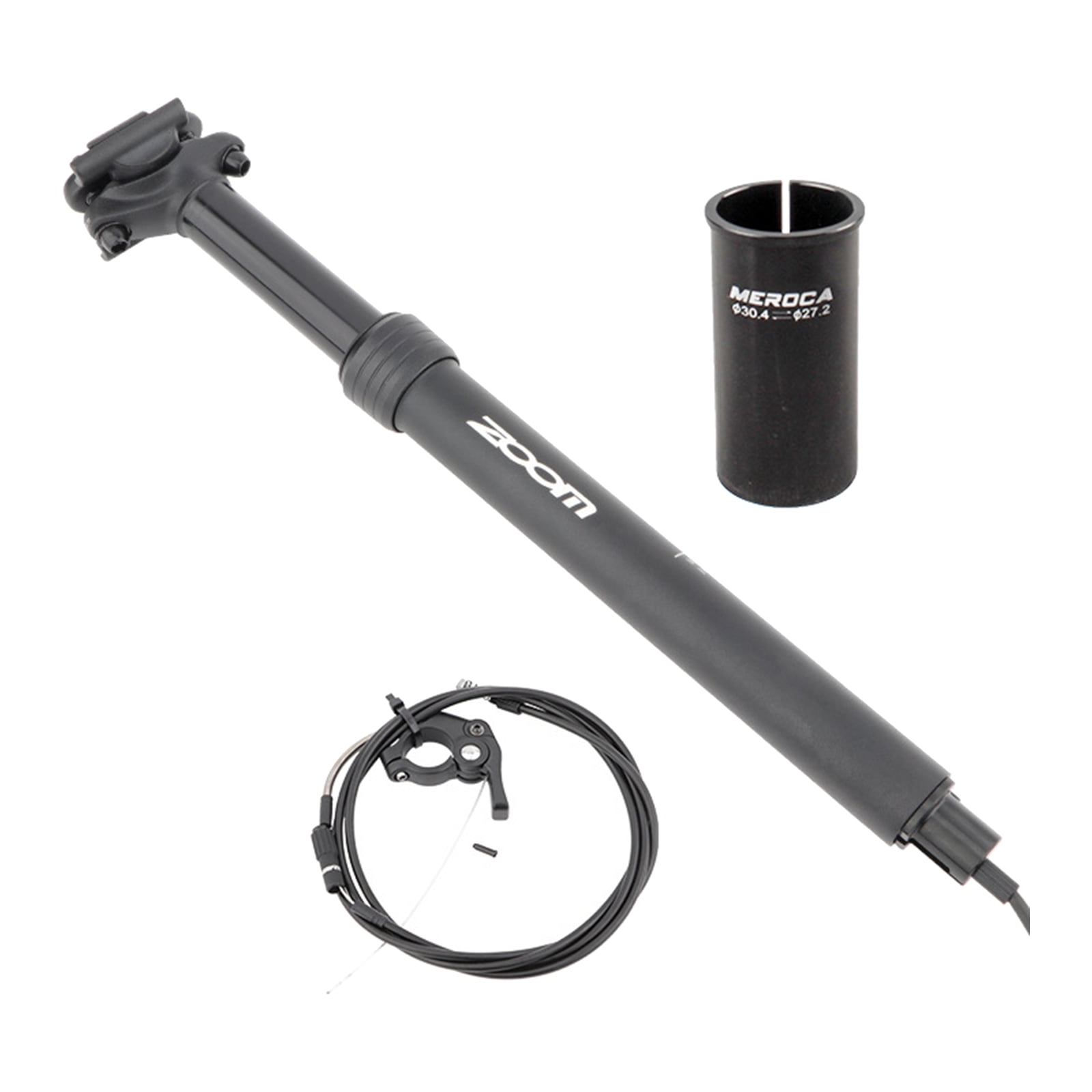 Siruishop Bike Dropper Seatpost 370mm Mountain Remote Seat Post Hydraulic Refit 27.2 30.4mm Adapter Other 27.2 30.4mm Adapter