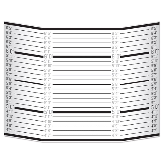 Mug Shot Lineup Photo Prop