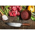thumbnail image 5 of TUO Chef Knife Kitchen Knives Chef’s Knife, High Carbon German Stainless Steel Cutlery Rust Resistant, Pakkawood Handle Luxurious Gift Box 8 inch Chopper Fiery Phoenix Series, 5 of 6