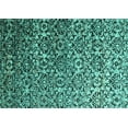 thumbnail image 1 of Ahgly Company Machine Washable Indoor Rectangle Abstract Turquoise Blue Contemporary Area Rugs, 6' x 9', 1 of 4