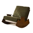 thumbnail image 3 of Mecedora Sofá Salón Sofá Silla de Lectura Muebles Informales Elegantes Sillón Sofá Perezoso para Dormitorio Hogar Sala de Estar Al Aire Libre Pana Verde, 3 of 8