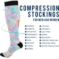thumbnail image 4 of FREEAMG Mermaid Compression Socks Women Men Long Stocking (20-30mmHg) Travel Knee High Stockings for Athletic Sports,Running,Cycling,Nursing, 4 of 7