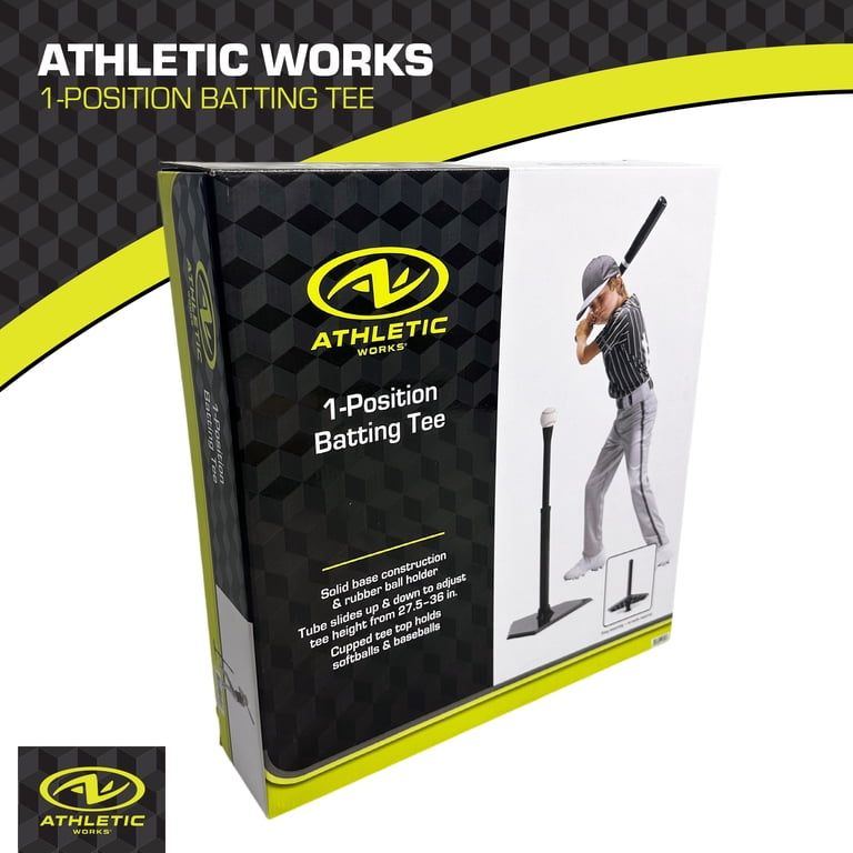 Athletic Works Adjustable Height Baseball Batting Tee with Durable