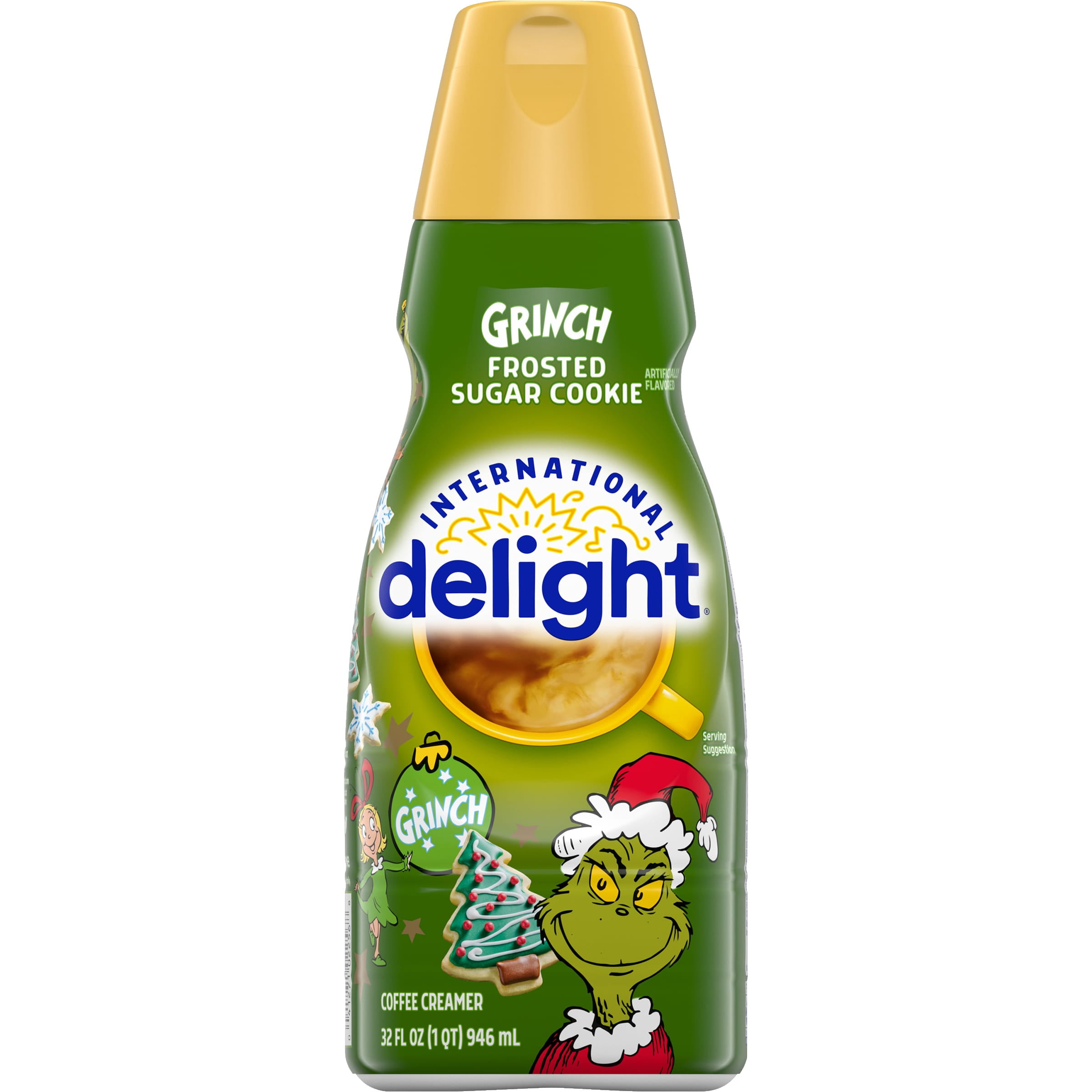 International Delight Grinch Frosted Sugar Cookie Coffee Creamer, 32 oz.