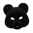 thumbnail image 3 of Máscara de Halloween de animales, accesorio de disfraz para cosplay, máscara de Halloween para graduación negro, 3 of 9