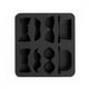 thumbnail image 5 of Molde de silicona para cubitos de hielo Matsuzay estilo caballero Negro 2piezas, 5 of 6