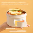 thumbnail image 3 of Office Portable Microwave Oven Thermal Insulation Lunch Box Dustproof Leakproof Reusable Washable Traveling Detachable Food Storage Case Washable Container Blue Small, 3 of 9