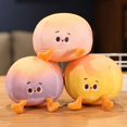 thumbnail image 4 of Muñeco de peluche pequeño de 10cm con bollo al vapor para niña, muñeco de peluche de dibujos animados, bola redonda, pan de queso, peluche, llavero colgante, 1 unidad, 4 of 5