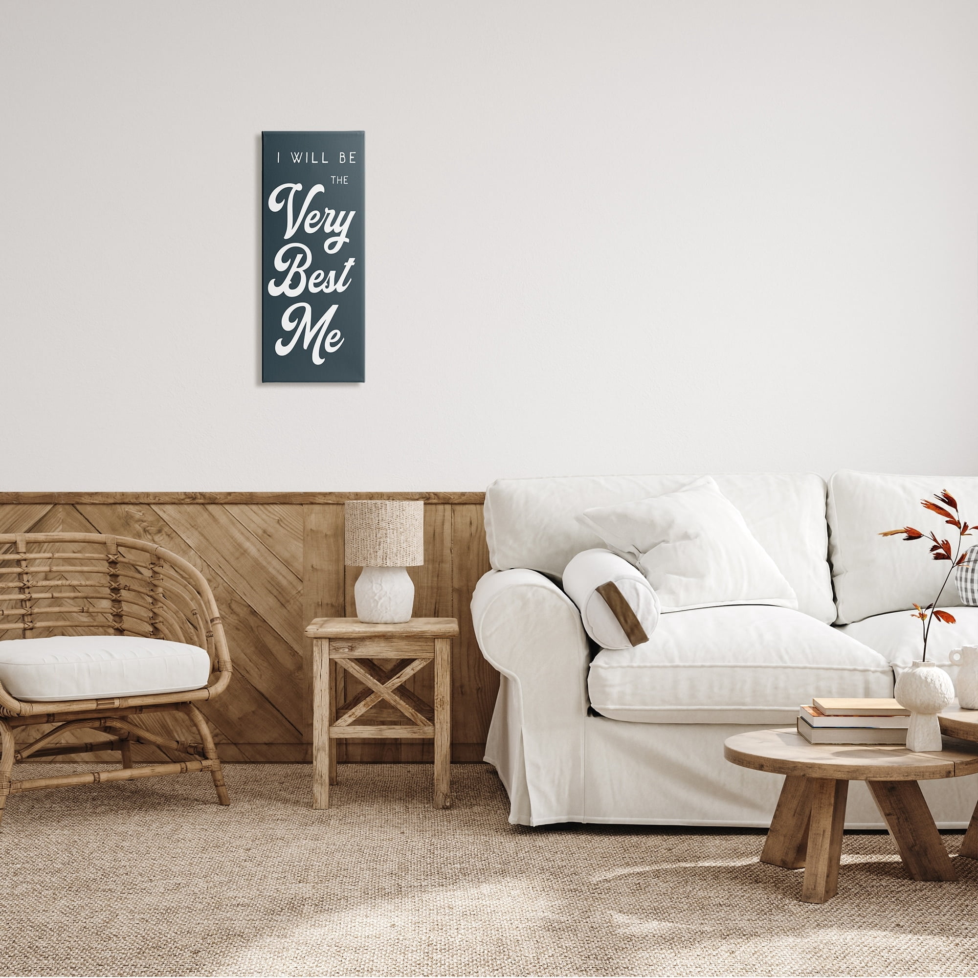 Stupell Industries Will Be The Very Best Me Phrase Bold, 17 x 40,Design by Daphne Polselli