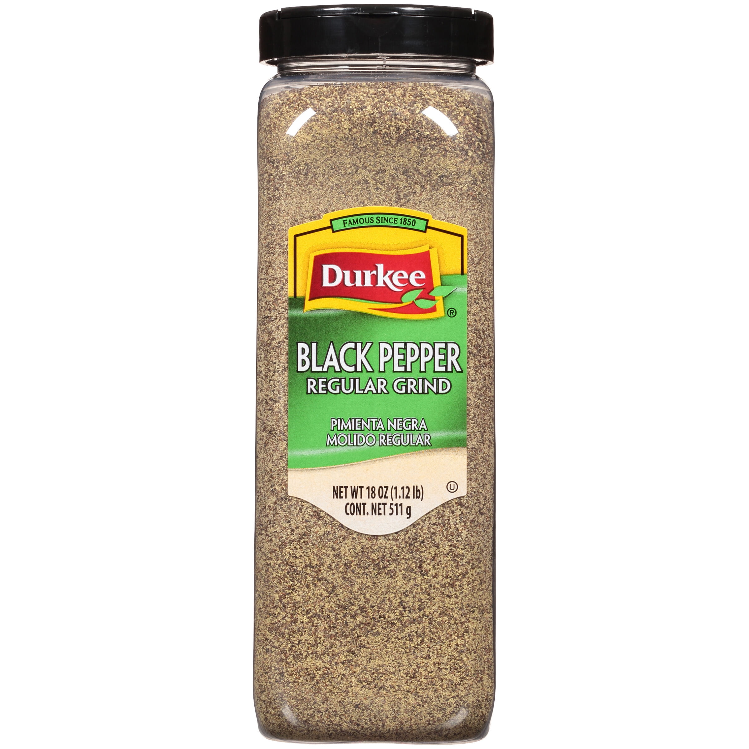 Durkee® Regular Grind Black Pepper 18 oz. Shaker